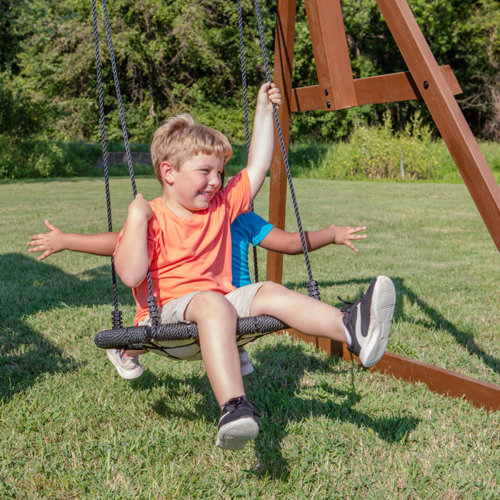 Backyard Discovery Skyfort with Tube Slide Swing Set & Reviews Wayfair